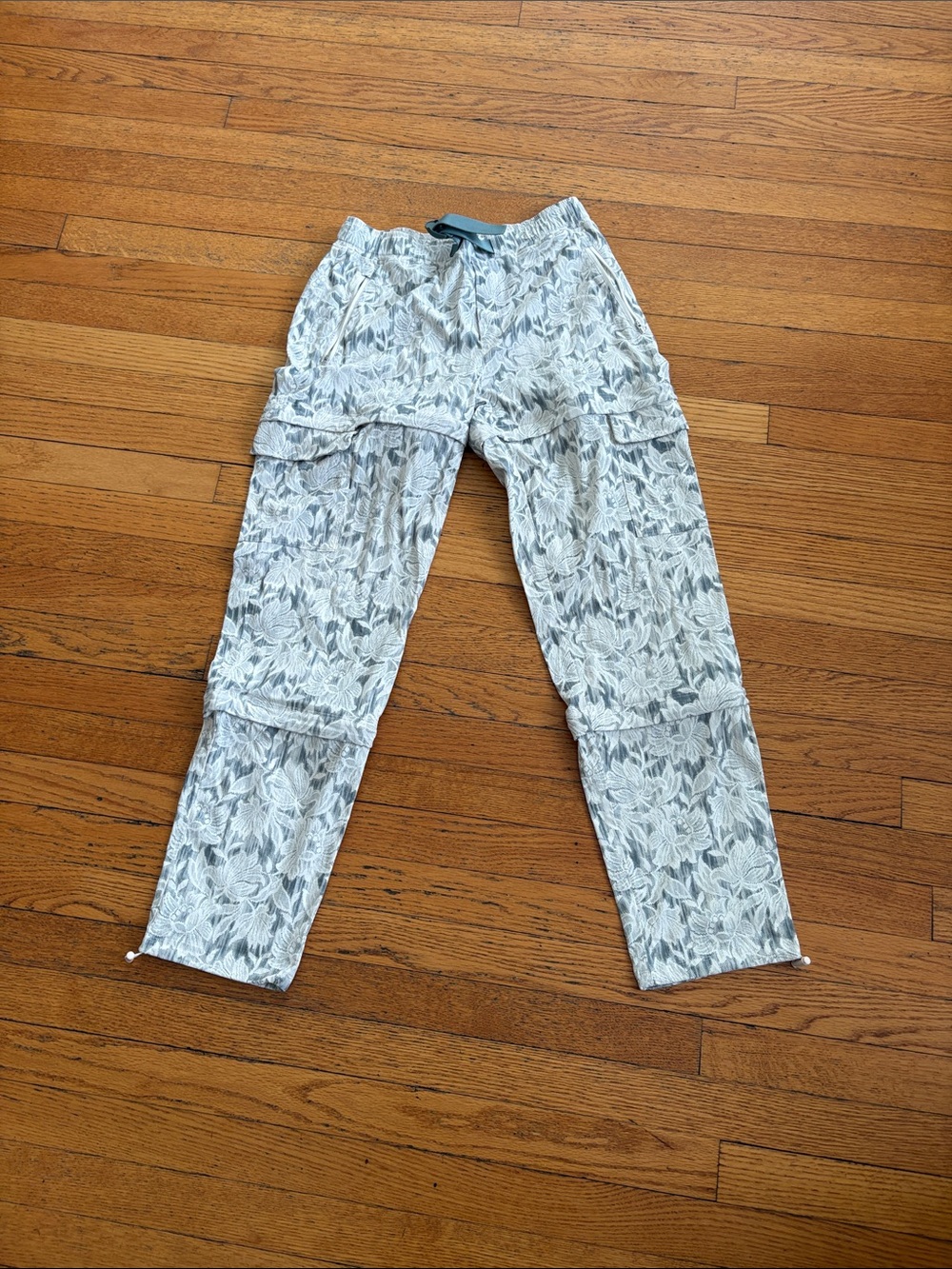 Athleta Floral Zip-Off Cargo Pants